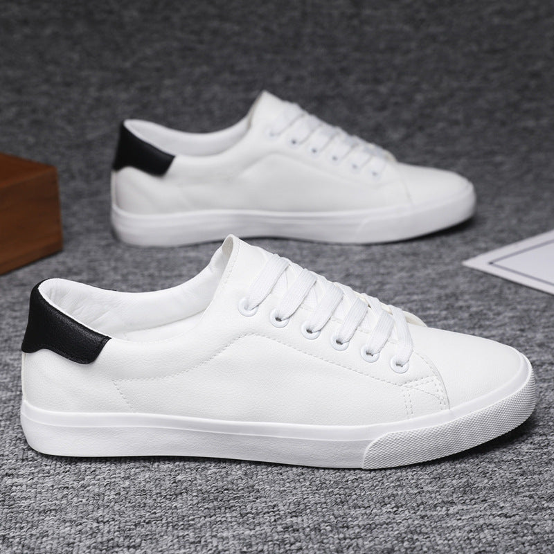 Men’s Low-Top Sneakers – Synthetic Leather – Lace-Up – Rubber Sole – Casual Fit