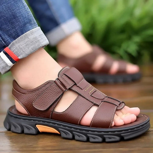 Men’s Sandals – Open Toe – Adjustable Fit – Rugged Sole – Casual Outdoor Comfort