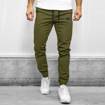 Men’s Cargo Pants – Relaxed Fit – Tapered Leg – Elastic Waist – Multi Pocket Casual