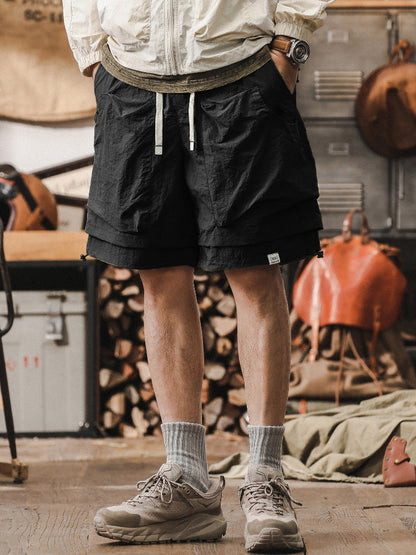 Men’s Cargo Shorts – Relaxed Fit – Lightweight Quick Dry Fabric – Breathable Mesh Panels