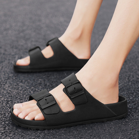 Men’s Sandals – Adjustable Buckle Straps – Cushioned Sole – Open Toe Casual Fit