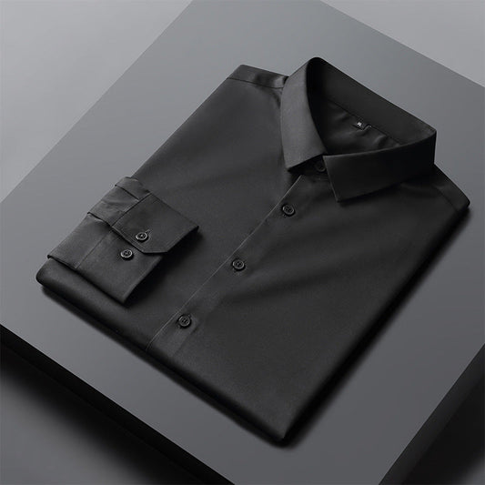 Men’s Button-Up Shirt – Slim Fit – Stretch Comfort – Wrinkle-Resistant Business Wear