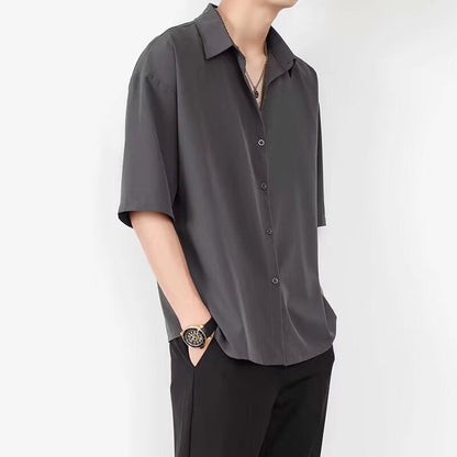 Men’s Short Sleeve Shirt – Relaxed Fit – Lightweight Button-Up – Casual Wear