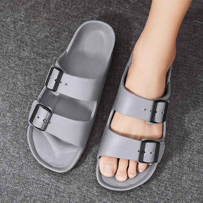 Men’s Sandals – Adjustable Buckle Straps – Cushioned Sole – Open Toe Casual Fit