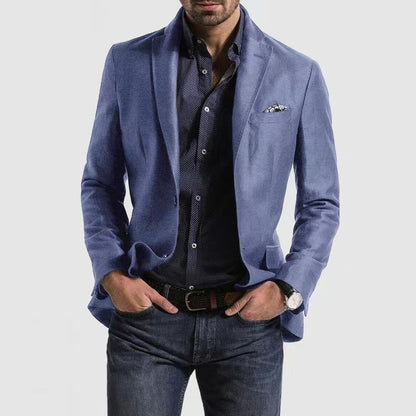 Men’s Suit Jacket – Slim Fit – Notch Lapel – Single-Breasted Formal Wear