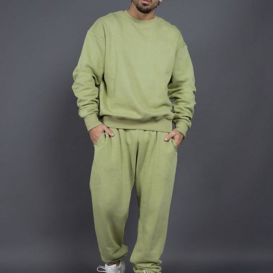 Men’s Tracksuit Set – Cotton – Relaxed Fit – Ribbed Cuffs – Casual Wear