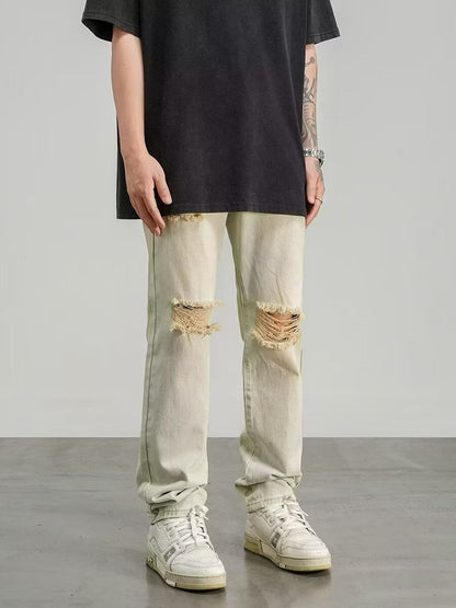 Men’s Jeans – Slim Fit – Straight Leg – Durable Denim – Casual Streetwear Style