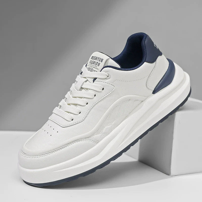 Men’s Low-Top Sneakers – Streamlined Fit – Quilted Detail – Thick Cushioned Sole