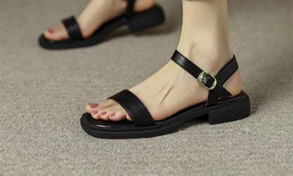 Women’s Sandals – Open Toe – Thick Sole – Adjustable Strap – Casual Comfort Fit