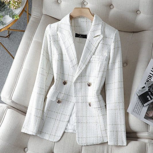 Women’s Blazer – Tailored Fit – Double-Breasted – Decorative Buttons