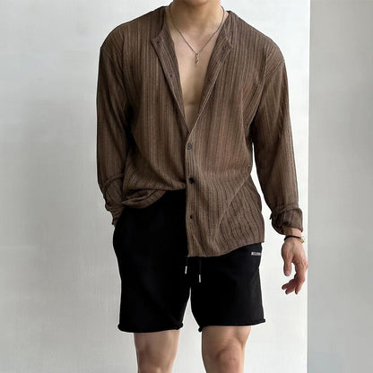 Men’s Knitted Cardigan – V-Neck – Button Down – Regular Fit – Lightweight Breathable