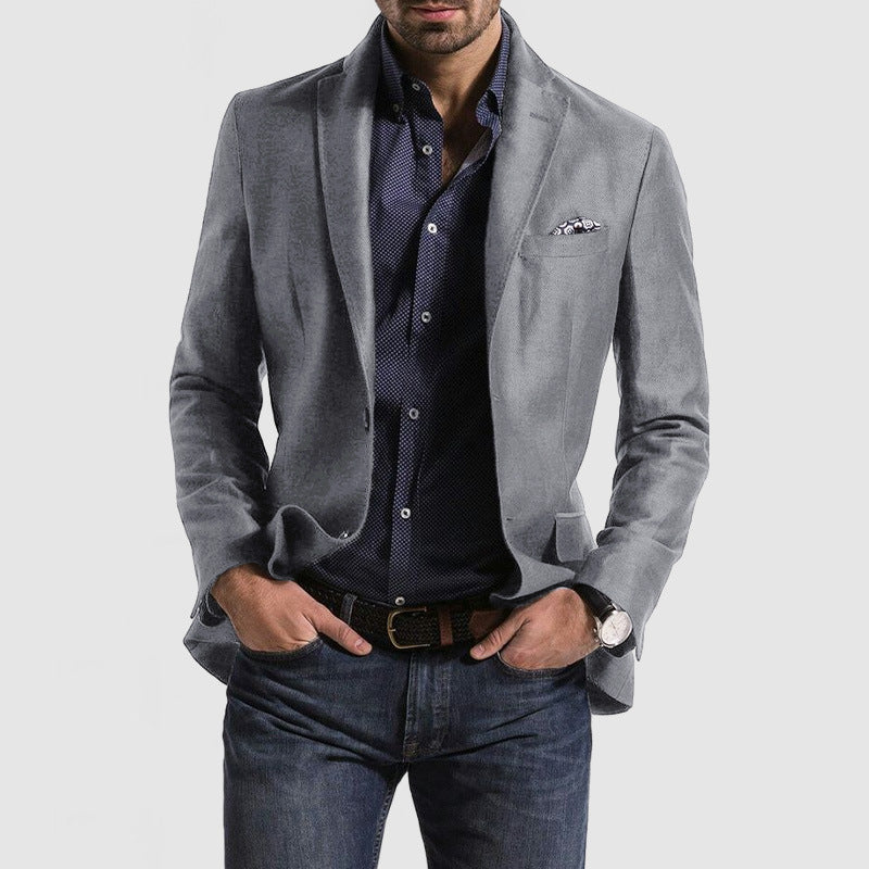 Men’s Suit Jacket – Slim Fit – Notch Lapel – Single-Breasted Formal Wear