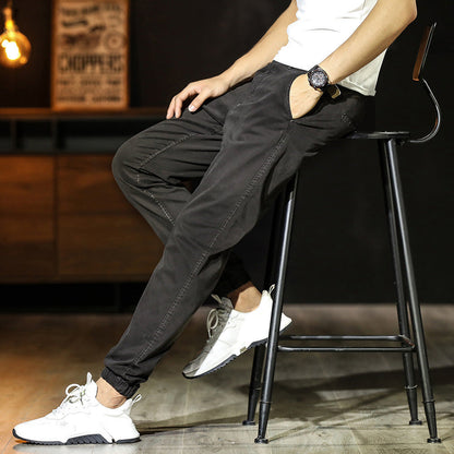 Men’s Jogger Pants – Tapered Fit – Breathable Blend – Elastic Waist – Cuffed Ankles