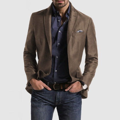 Men’s Suit Jacket – Slim Fit – Notch Lapel – Single-Breasted Formal Wear