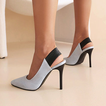 Women’s Slingback Pumps Sandals – Pointed Toe – Stiletto Heel – Sleek Elegant Fit