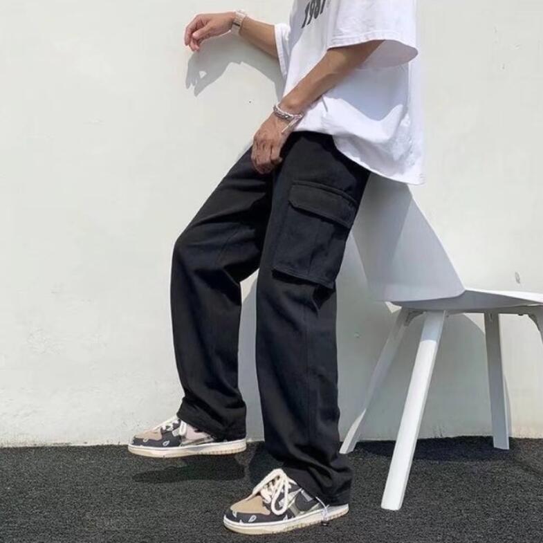 Men’s Cargo Pants – Cotton – Relaxed Fit – Full Length Multi-Pocket Style