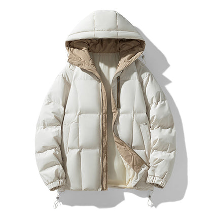 Jack Quilted Oversized Puffer Jacket | Hooded Drawstring Hem Puffer Jacket