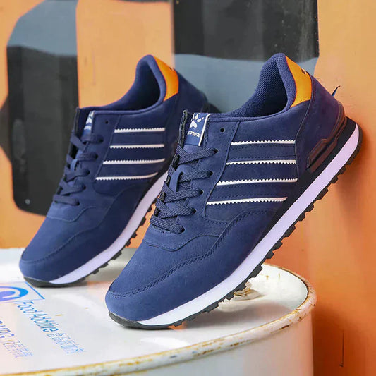 Men’s Low-Top Trainers – Streamlined Fit – Soft Touch – Cushioned Collar – Lace-Up