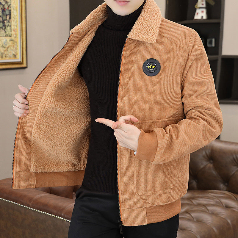 Men’s Casual Jacket – Relaxed Fit – Sherpa Lined – Zip Front