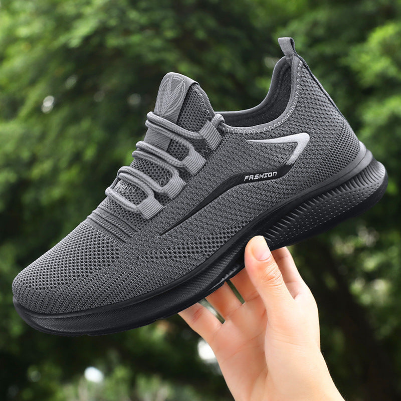 Men’s Sneakers – Fly-Knit Upper – Lace-Up – Cushioned Low-Top Fit