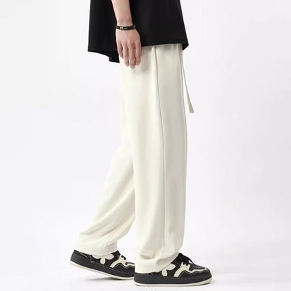 Unisex Wide-Leg Trousers – High Waist – Lightweight Relaxed Fit – Full Length