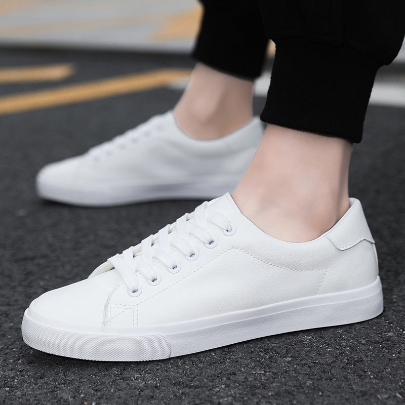 Men’s Low-Top Sneakers – Synthetic Leather – Lace-Up – Rubber Sole – Casual Fit