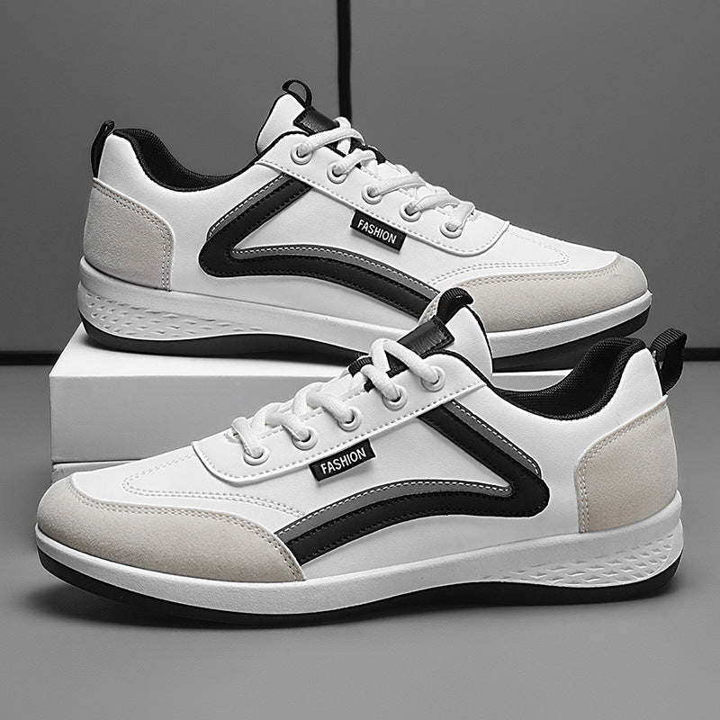 Men’s Sneakers – Athletic Fit – Smooth and Suede-Like Panels – Sport Wear