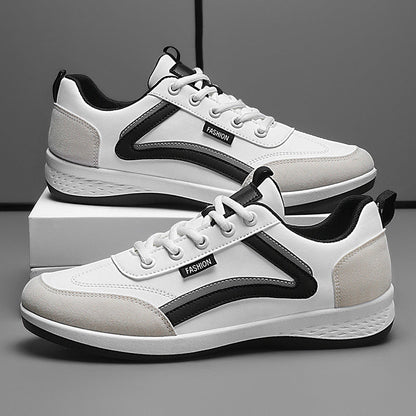 Men’s Sneakers – Athletic Fit – Smooth and Suede-Like Panels – Sport Wear