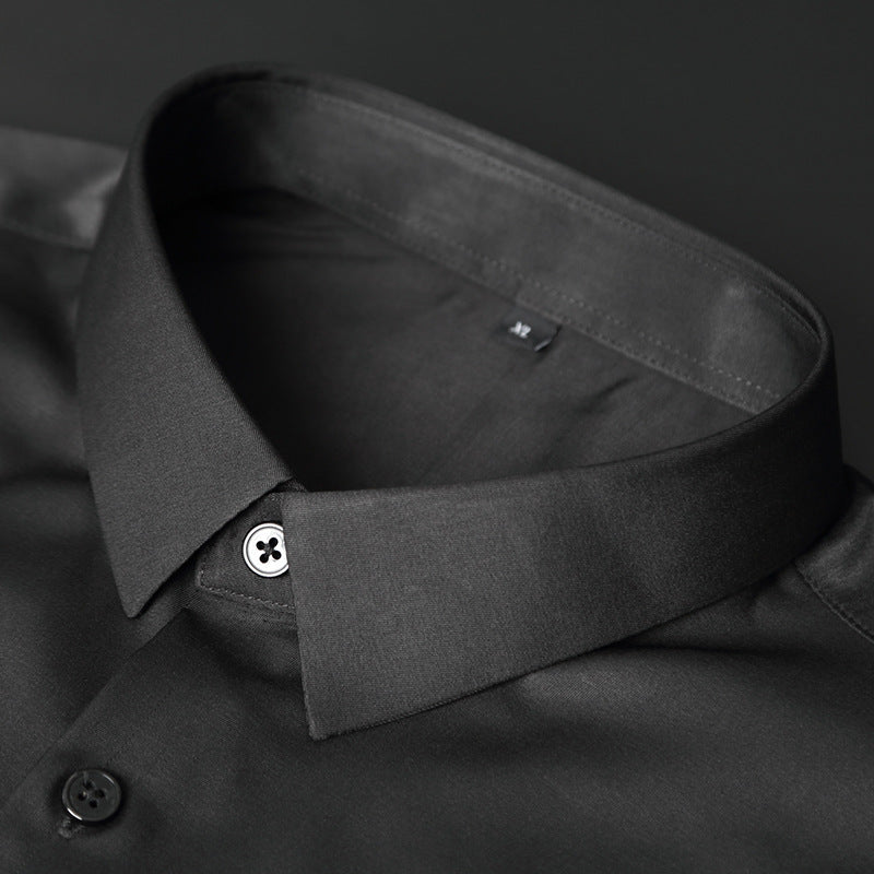 Men’s Button-Up Shirt – Slim Fit – Stretch Comfort – Wrinkle-Resistant Business Wear