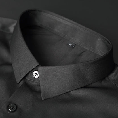 Men’s Button-Up Shirt – Slim Fit – Stretch Comfort – Wrinkle-Resistant Business Wear