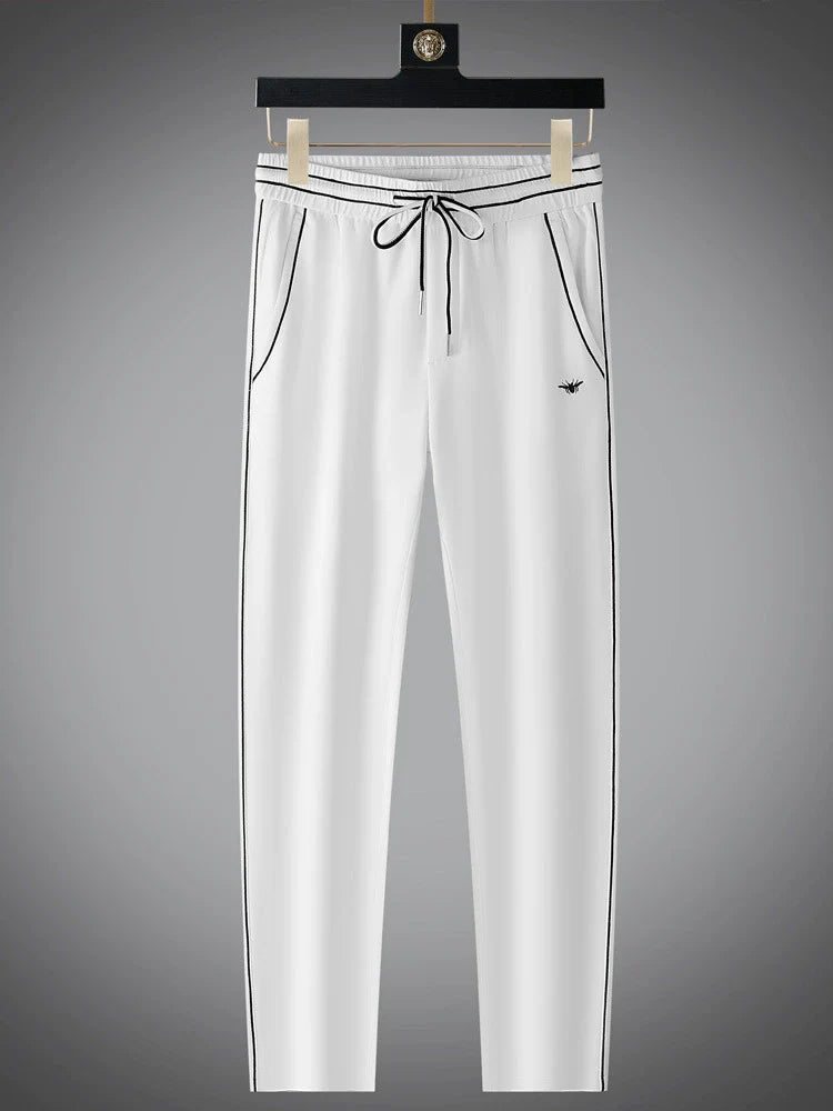 Men’s Two-Piece Set - Cotton Blend - Crew Neck T-Shirt - Tapered Sweatpants