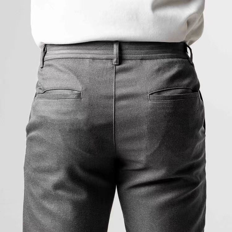 Men’s Casual Pants – Slim Fit – Tapered Leg – Full Length – Breathable Blend