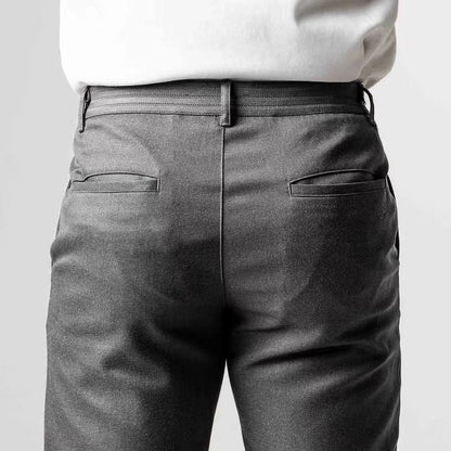 Men’s Casual Pants – Slim Fit – Tapered Leg – Full Length – Breathable Blend