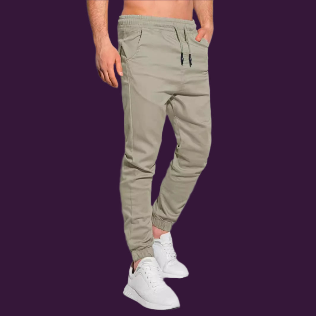 Men’s Jogger Pants – Slim Fit – Soft Knit – Drawstring Waist – Elastic Cuffs Casual