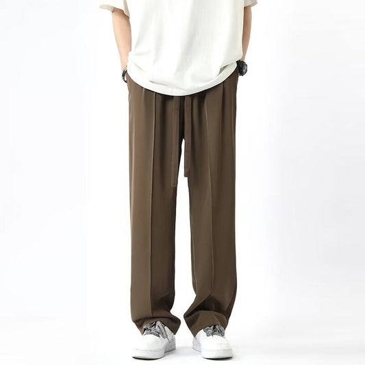 Unisex Wide-Leg Trousers – High Waist – Lightweight Relaxed Fit – Full Length