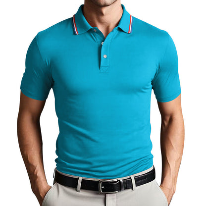 Men’s Polo Shirt – Slim Fit – Breathable Blend – Short Sleeve – Smart Casual Style