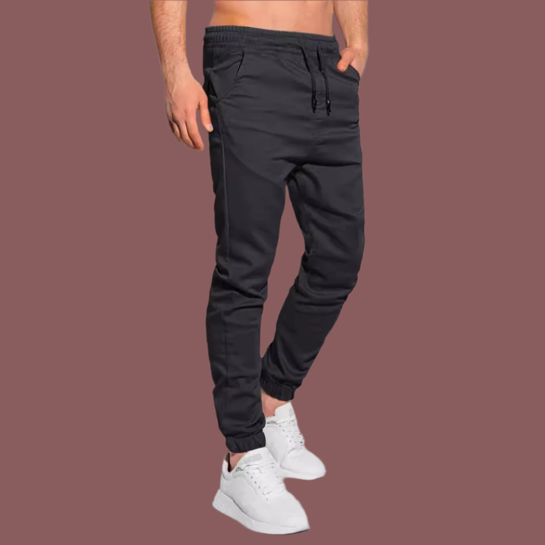 Men’s Jogger Pants – Slim Fit – Soft Knit – Drawstring Waist – Elastic Cuffs Casual