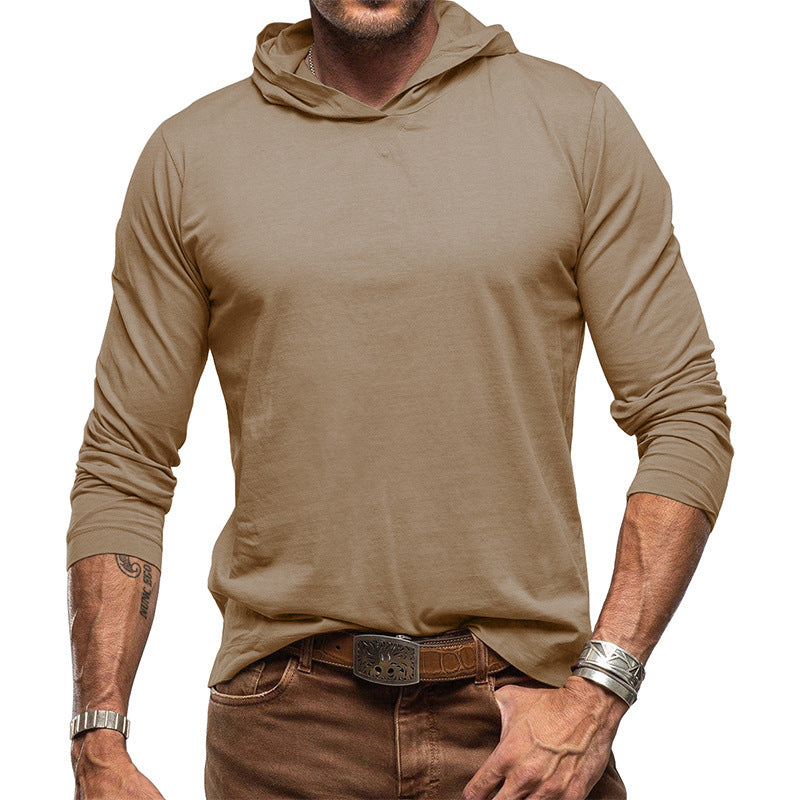 Men’s Hoodie – Slim Fit Cotton Knit – Long Sleeve – Casual Pullover