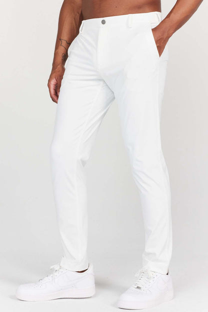 Men’s Pants – Slim Fit – Breathable Blend – Full Length – Rear Pockets – Smart Casual