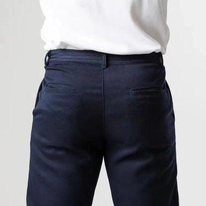 Men’s Casual Pants – Slim Fit – Tapered Leg – Full Length – Breathable Blend
