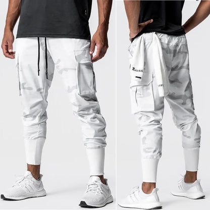 Men’s Cargo Jogger Pants – Relaxed Fit – Tapered Leg – Stretch Fabric – Ribbed Cuffs