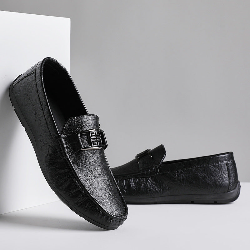 Men’s Loafers – Slip-On Driving Shoes – Breathable Soft Sole – Classic Bit Detail