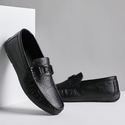 Men’s Loafers – Slip-On Driving Shoes – Breathable Soft Sole – Classic Bit Detail
