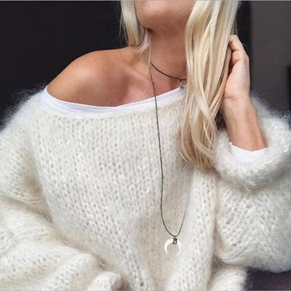 Women’s Oversized Sweater – Chunky Soft Knit – Longline Fit – Drop Shoulder Casual Style