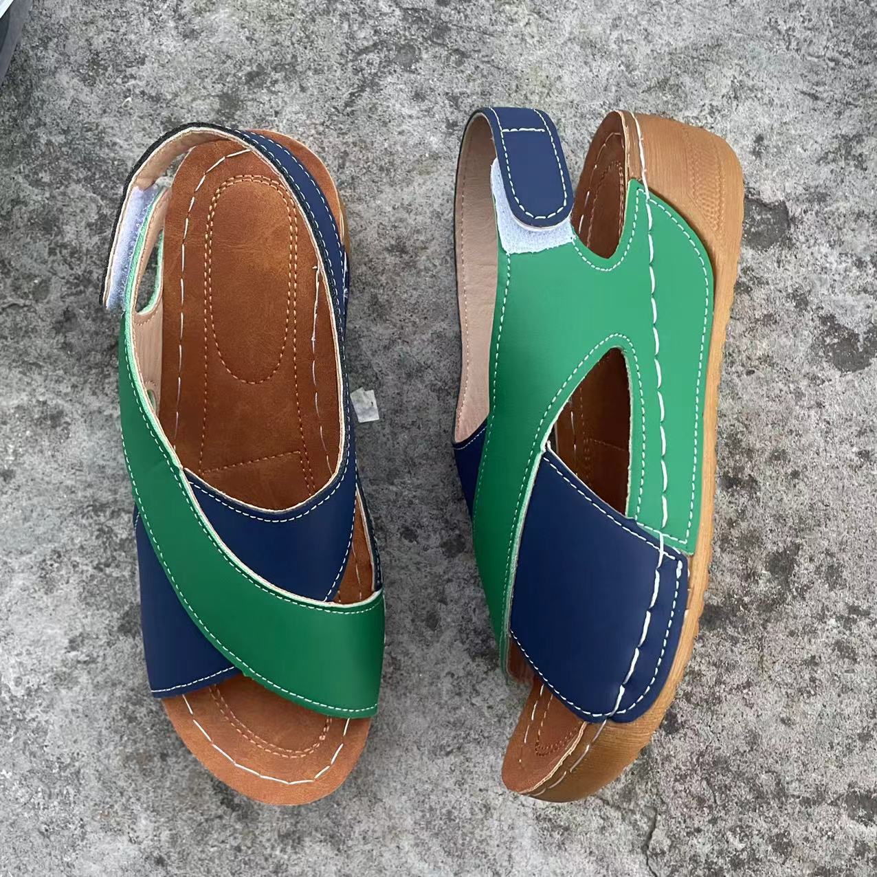 Women’s Sandals – Open Toe Cross Strap – Cushioned Insole – Lightweight Casual Fit