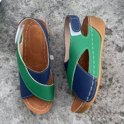 Women’s Sandals – Open Toe Cross Strap – Cushioned Insole – Lightweight Casual Fit
