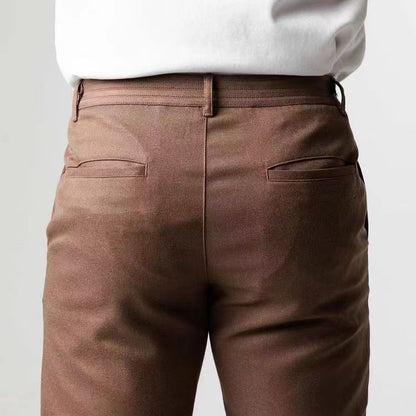 Men’s Casual Pants – Slim Fit – Tapered Leg – Full Length – Breathable Blend