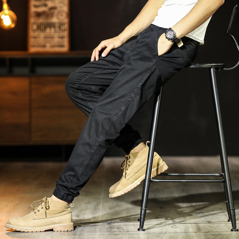 Men’s Jogger Pants – Tapered Fit – Breathable Blend – Elastic Waist – Cuffed Ankles