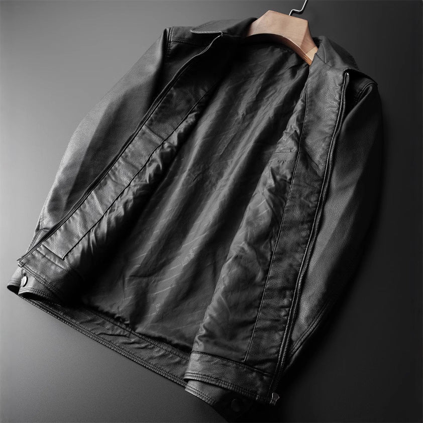 Men’s Jacket – Tailored Fit – Stand Collar Zip Front – Smart Casual