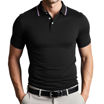 Men’s Polo Shirt – Slim Fit – Breathable Blend – Short Sleeve – Smart Casual Style
